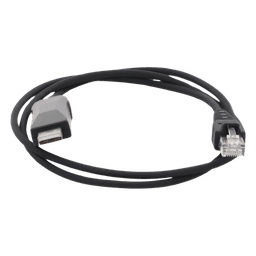 Cable Programador USB / Conector USB-A a RJ45 / Longitud 1 m (3.3 ft) / Compatible Windows 98 a Server 2022 / PU Negro Alta Durabilidad
