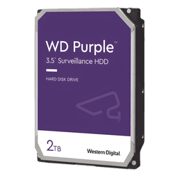 Disco Duro PURPLE de 2TB / 3 AÑOS DE GARANTÍA / Para Videovigilancia