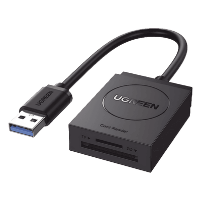 Lector de Tarjetas USB-A 3.0 / Dual Slot SD y MicroSD / 5 Gbps / Hasta 2 TB / Cable 15 cm (5.9 in)