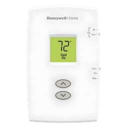 Termostato No Programable / 1 Etapa Calor/Frío / Alimentación 20-30 VAC o Baterías AAA / Terminales R, RC, C, W, Y, G, O, B / Formato Vertical