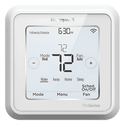 Termostato inteligente Wi-Fi con geolocalización para sistemas de hasta 3H/2C bomba de calor o 2H/2C convencional, serie T6 Pro
