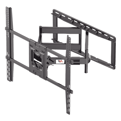 Montaje de Pared Universal Giratorio SP5-NB / Pantallas de 75" a 110" / VESA 400x400 a 800x600 mm / Carga 90.9 kg (200 lbs) / Inclinación +10° a -5° / Rotación 45° / Distancia de Pared 7.2 a 70 cm / Acero