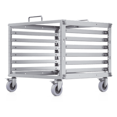 Rack Abierto 6U Compacto y Apilable sin Herramientas para Equipos UniFi, Ensamblaje Toolless, Ruedas con Seguro y Expansión a 12U con Kit de Apilado