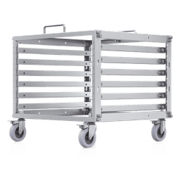 Rack Abierto 6U Compacto y Apilable sin Herramientas para Equipos UniFi, Ensamblaje Toolless, Ruedas con Seguro y Expansión a 12U con Kit de Apilado
