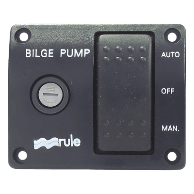 Switch de Panel / Control Manual 3 Posiciones / Portafusibles Integrado / Indicador LED Rojo / 73 mm x 60 mm / 0,07 kg
