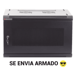 Gabinete PRECISION, Con Puerta de Cristal Templado, de 19in, 9UR, 450mm de Profundidad, Color Negro