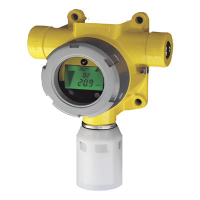 Detector de gas industrial con sensor de perla catalítica para gases inflamables 0-100% LEL, salida 4-20 mA y Modbus, certificación UL/c-UL