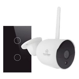 Kit Domótica WiFi / 1 Cámara + 1 Apagador Triple / 2.4 GHz / 800W por Circuito / 100V-250V