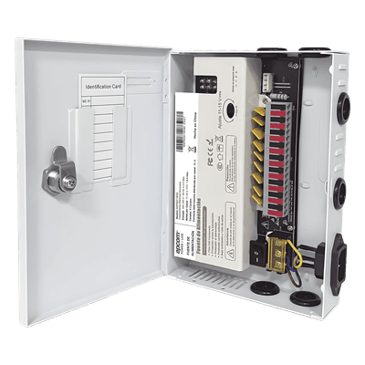 Fuente de Alimentación Profesional / 9 Canales / 16 A Total / 1.8 A por Canal / 11-15 VCC Ajustable / 200 W / Filtro de Ruido por Canal