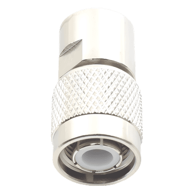 Conector TNC Macho de Rosca para Cables RG-8/X, LMR-240, Níquel/ Oro/ Teflón.