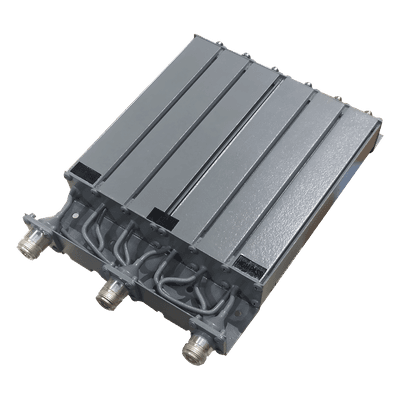 Duplexer / 6 Cavidades UHF / 403-430 MHz / 50 W / 5 MHz Separación / Rechazo de Banda / Conector N Hembra