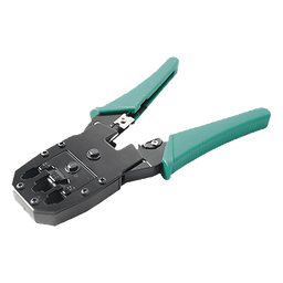 Pinzas para plegar (Ponchadoras) cables RJ11, RJ12, RJ45 telefónicos y cables de red Cat5e, Cat6, Cat6a y con Cavidades para 4, 6 y 8 conductores.