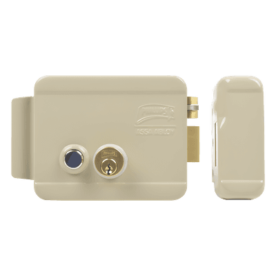 Cerradura Eléctrica / Incluye Llave / Derecha/ Con Botón integrado /Exterior