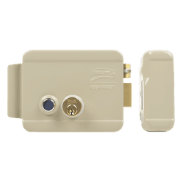 Cerradura Eléctrica / Incluye Llave / Derecha/ Con Botón integrado /Exterior
