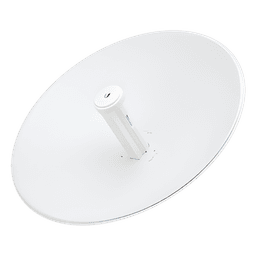 PowerBeam airMAX AC hasta 450 Mbps, frecuencia 5 GHz (5150 - 5875 MHz) con antena tipo plato de 27 dBi, radomo incluido