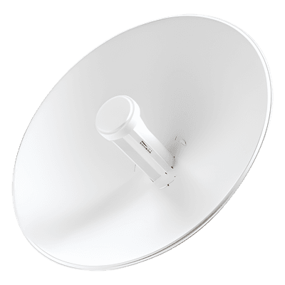 PowerBeam airMAX M5, hasta 150 Mbps, frecuencia 5 GHz (5170-5875 MHz) con antena tipo plato de 22 dBi