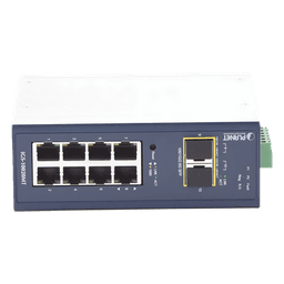 Switch Industrial Administrable Capa 2, 8 Puertos 10/100/1000T, 2 Puertos SFP 1G / 2.5 G BASE X