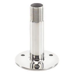 Montaje Recto de Acero Inoxidable / de 4 pulgadas de Alto y 3 de Base / Rosca 1-1/4