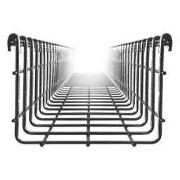 Charola Tipo Malla / 150 mm Ancho / 116 mm Peralte / 3 m (9.84 ft) Longitud / Electro Zinc / 277 Cables Cat6