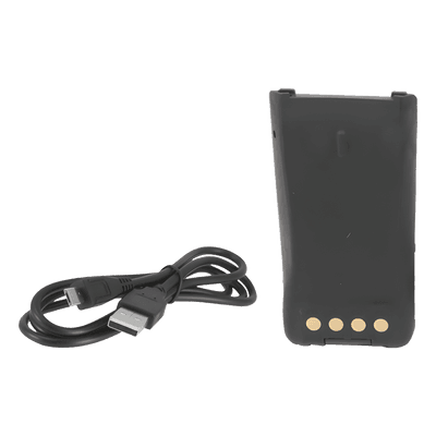 Batería con cargador USB integrado de Li-Ion 2000MAH  con clip para radio HYT PD782 para cargarla como celular