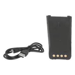 Batería con cargador USB integrado de Li-Ion 2000MAH  con clip para radio HYT PD782 para cargarla como celular