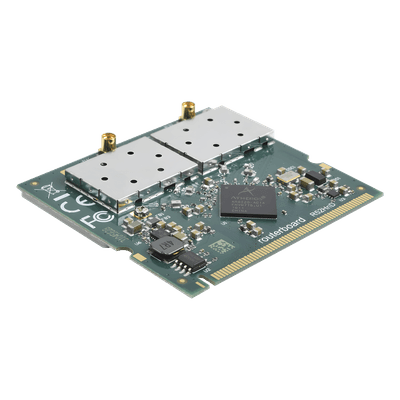 Tarjeta MiniPCI 802.11a/b/g/n Doble Banda, Hasta 400mW para Equipos Mikrotik