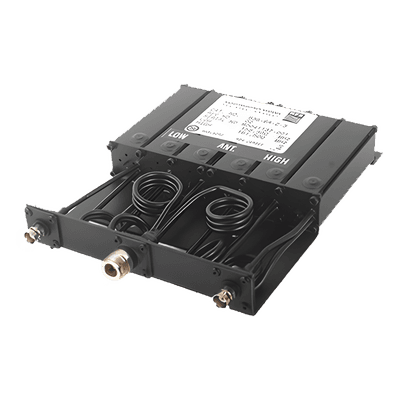 Duplexer de Rechazo de Banda / 154-164 MHz / 6 Cavidades / 50 W / 4.5-8 MHz Separación