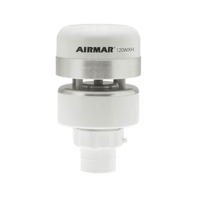 120WXH Estación meteorológica de medición ultrasónica de viento aparente y dirección, integra calefactor controlado termostáticamente.