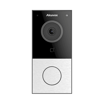 DOORBELL / WIFI / 100% en la Nube / POE / Bluetooth / NFC / Lector de Tarjetas MIFARE / Notificación en APP /  Llamada Telefónica / SIP / ONVIF / IP65 / Cámara 2 MP / Botón con Iluminación / Control de 1 Puerta