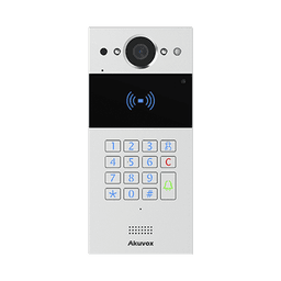 Videoportero SIP / Teclado y Lector de Tarjeta / Notificación App / Notificación Llamada Telefónica / Configuración en la Nube / POE / IP65 / Cámara de 2 MP / NFC / PIN Temporal para Visitas / Control de 2 Puertas