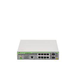 Switch PoE+ Administrable CentreCOM GS970M, Capa 3 de 8 Puertos 10/100/1000 Mbps + 2 SFP Gigabit, 124 W