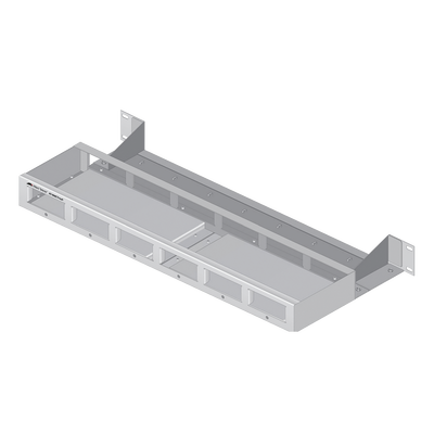 Bandeja para montaje en rack de 19" para hasta seis convertidores de medios de la serie MMC