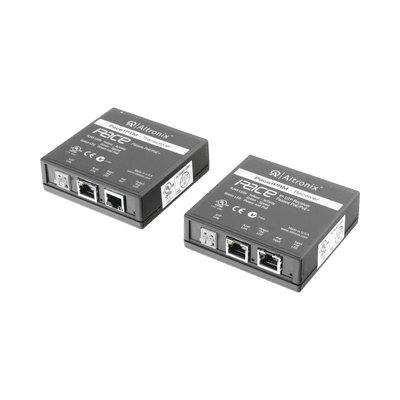 Kit extensor IP y PoE por cable UTP CAT5E hasta 500 mts @ 100 mbps