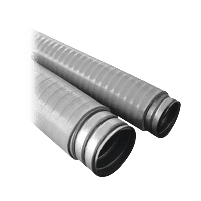 Tubo Flexible tipo Liquidtight de 1 1/2" (38 mm). Acero + Forro PVC. Rollo de 30 Metros.