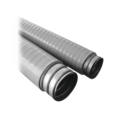 Tubo Flexible tipo Liquidtight de 1 1/4" (32 mm). Acero + Forro PVC. Rollo de 30 Metros.