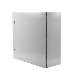 Gabinete de Acero, Nema 4 -IP 66 de 60 x 60 x 25 cm con Platina y certificado UL.