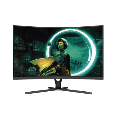 Monitor Curvo 32" WIDESCREEN GAMING W-LED VA, Resolución 1920x1080p 165Hz, con Entradas de Video HDMI / DISPLAYPORT, Bisel Ultra Delgado, Soporta VESA