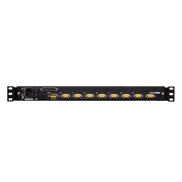 Consola LCD single rail con switch KVM integrado |VGA PS/2-USB de 8 puertos | Conexión Daisy Chain | Módulo LCD 17" TFT-LCD