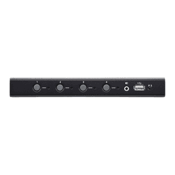 Switch KM USB| 4 Puertos | Boundless Switching | RS232 | Controla 4 Computadoras con 1 Teclado/Mouse 