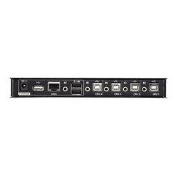 Switch KM USB| 4 Puertos | Boundless Switching | RS232 | Controla 4 Computadoras con 1 Teclado/Mouse 