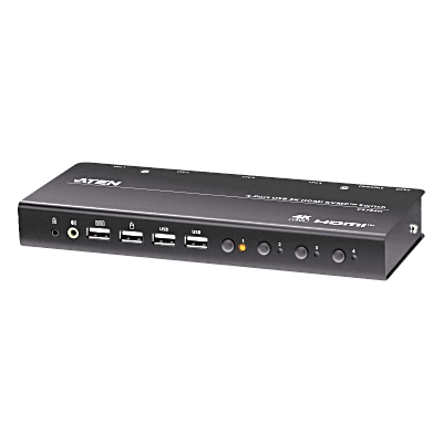 Switch KVMP USB HDMI 4witch KVM HDMI 4 Puertos | 4K DCI | USB 2.0 | Hotkeys | Video DynaSync | Plug & Play