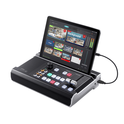 Mezclador AV StreamLIVE™ | Dispositivo todo en uno | Captura 1080p | Grabación de video | Switch de video | Transmisión de video | Distribución 4K | Mezcla de audio | App OnAir™ | Control compacto | Soporte Android, Window
