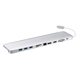 Docking station USB-C multipuerto con power pass-through 