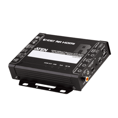 Receptor HDMI HDBaseT VE2812PR / Transmisión 4K Hasta 100 m / Audio De-embedding / Bi-directional PoH / RS-232 / IR Bidireccional / HDCP 2.2 / Rack-Mountable