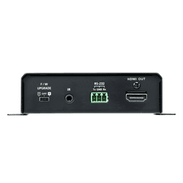 Receptor HDMI HDBaseT-Lite con PoH | 4K a 35 m (Cat 5e/6) / 40 m (Cat 6a/ATEN 2L-2910 Cat6); 1080p a 60 m (Cat 5e/6) / 70 m (Cat 6a/ATEN 2L-2910 Cat6) | HDBaseT Clase B | PoH PD | 