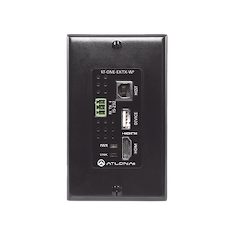 Transmisor HDBaseT de placa de pared para HDMI con USB