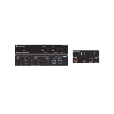 OMEGA 4X2 4K/UHD MULTIFORMAT MATRIX SWITCHER TX/RX KIT ;  WITH HDMI ;  USB-C ;  DISPLA 