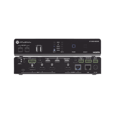 OMEGA 4K/UHD Switch matriz 5×2 con USB y enlace inalámbrico