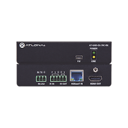 Receptor 4K/UHD HDMI sobre HDBaseT con control y PoE