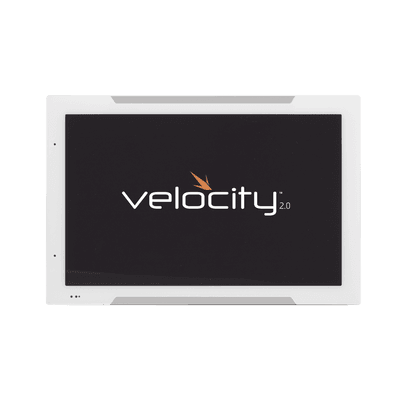 Panel táctil de programación Velocity de 8″ / Iluminación LED en bisel para programación de salas y control AV / Color blanco